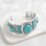 Bracelet manchette céleste Valcourt | Or blanc