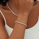 Bracelet de tennis | Or blanc