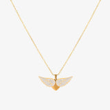 Collier ailes d'ange Élevées | Or