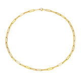 Collier chaîne élégant Archen | Or blanc