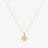 Collier fleur cœur | Or