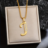 Collier initiale en cristal | Or