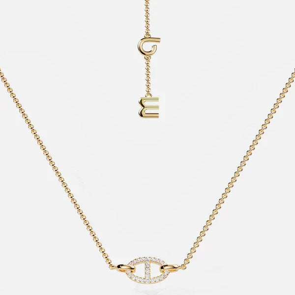 Collier Isaline Marina | Or blanc