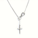 Collier pendentif croix éternelle | Or