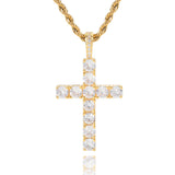 Collier croix | Or blanc