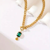 Collier Pendentif Émeraude