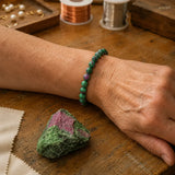 Bracelet en Épidote pour le Renouveau, le Lâcher-Prise Émotionnel et la Croissance