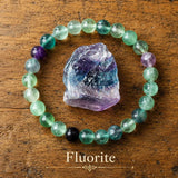 Bracelet en Fluorite pour Concentration, Clarté Mentale et Harmonie Calme