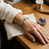Bracelet en Fluorite pour Concentration, Clarté Mentale et Harmonie Calme