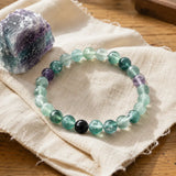 Bracelet en Fluorite pour Concentration, Clarté Mentale et Harmonie Calme