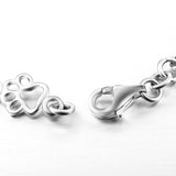 Bracelet en Argent Pur Édition Limitée avec Charme en Forme de Patte de Chien et d'Os