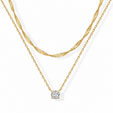 Collier superposé auréole | Or