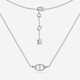 Collier Isaline Marina | Or blanc