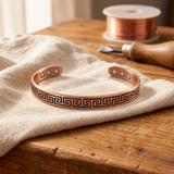 Bracelet en cuivre Méandre