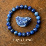 Bracelet en Lapis Lazuli pour Vérité, Sagesse et Communication Sûre