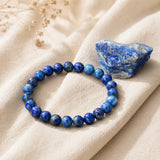 Bracelet en Lapis Lazuli pour Vérité, Sagesse et Communication Sûre