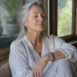 Bracelet en Lapis Lazuli pour Vérité, Sagesse et Communication Sûre