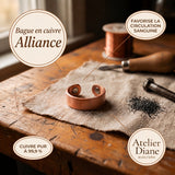 Bague en cuivre Union