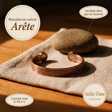 Bracelet en cuivre Arête