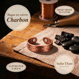 Bague en cuivre Charbon