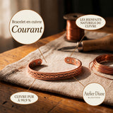Bracelet en cuivre Courant