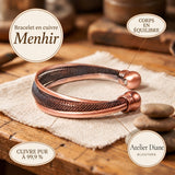 Bracelet en cuivre Menhir
