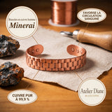 Bracelet homme en cuivre Minerai