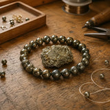 Bracelet en Pyrite pour Confiance, Force de Volonté et Abondance