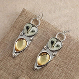 Boucles d'Oreilles Goutte Hibou Boho - Sans Nickel pour Oreilles Sensibles
