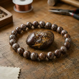Bracelet en Obsidienne Flocon de Neige pour Équilibre, Calme et Protection