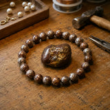 Bracelet en Obsidienne Flocon de Neige pour Équilibre, Calme et Protection