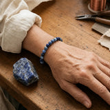 Bracelet en Sodalite pour Calme, Clarté et Communication Sincère