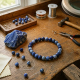 Bracelet en Sodalite pour Calme, Clarté et Communication Sincère