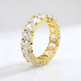 BAGUE ÉTERNITÉ OVALE
