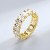 BAGUE ÉTERNITÉ OVALE