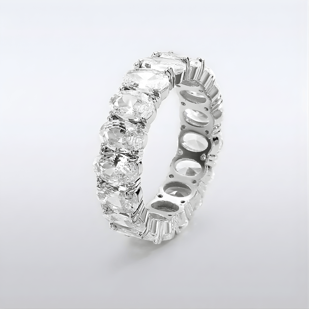 BAGUE ÉTERNITÉ OVALE