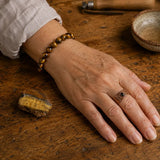 Bracelet en Œil de Tigre Jaune pour le Courage, la Confiance et la Concentration