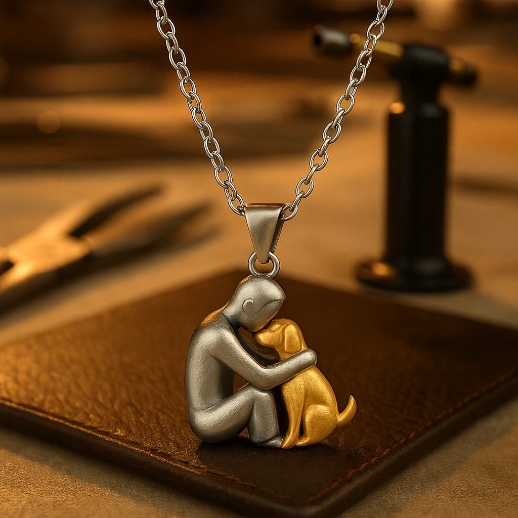 Collier avec Pendentif Étreinte