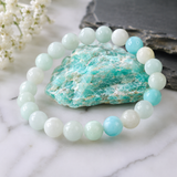 Bracelet en Amazonite pour Calme, Courage et Équilibre Relaxant