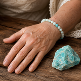 Bracelet en Amazonite pour Calme, Courage et Équilibre Relaxant
