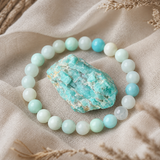 Bracelet en Amazonite pour Calme, Courage et Équilibre Relaxant