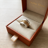 Bague avec fils d'or | Or blanc