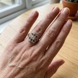 Bague vintage à brillants | Or