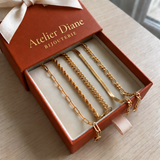 Ensemble de 5 bracelets | Or