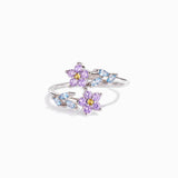 BAGUE GRACE BLEU VIOLET - (RÉGLABLE)