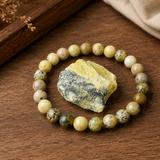 Bracelet en Jade Jaune pour l'Optimisme, l'Énergie et la Protection