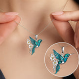 Magnifique Collier en Colibri avec Boucles d'Oreilles Bonus – Offre à Durée Limitée