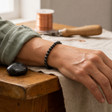 Bracelet en Hématite pour Ancrage, Protection et Concentration