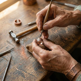 Bague en cuivre Pétale