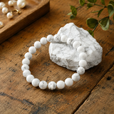 Bracelet en Howlite pour Calme, Soulagement du Stress et Sommeil Récupérateur